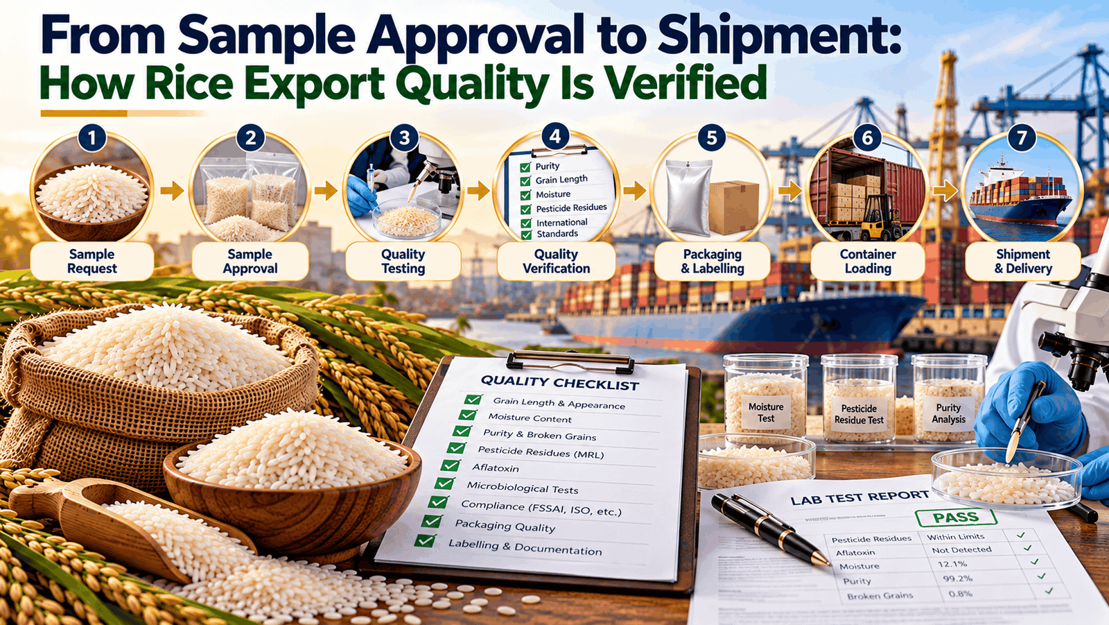 Rice Export Quality Verification Process
