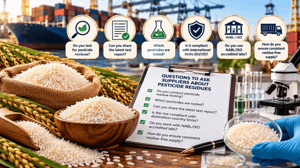 Rice Export Safety Inspection Infographic